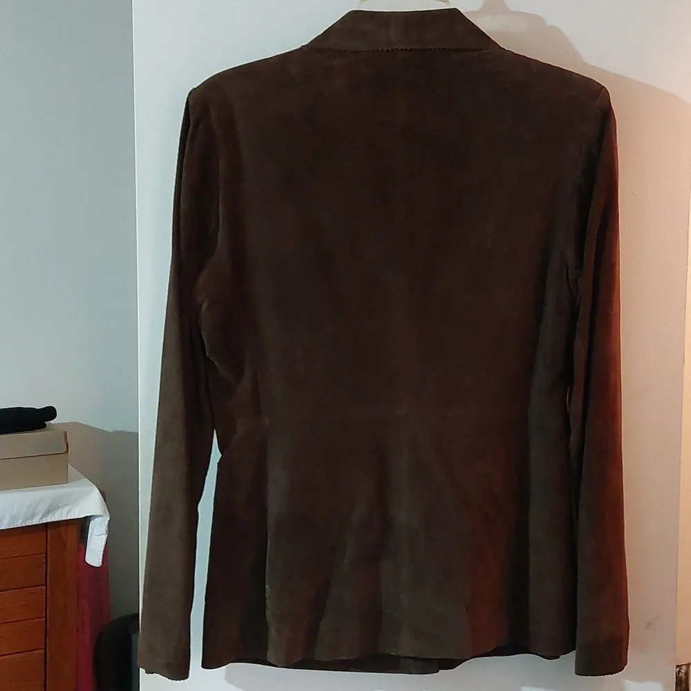 Alfani Brown Suede Blazer - Picture 2 of 7